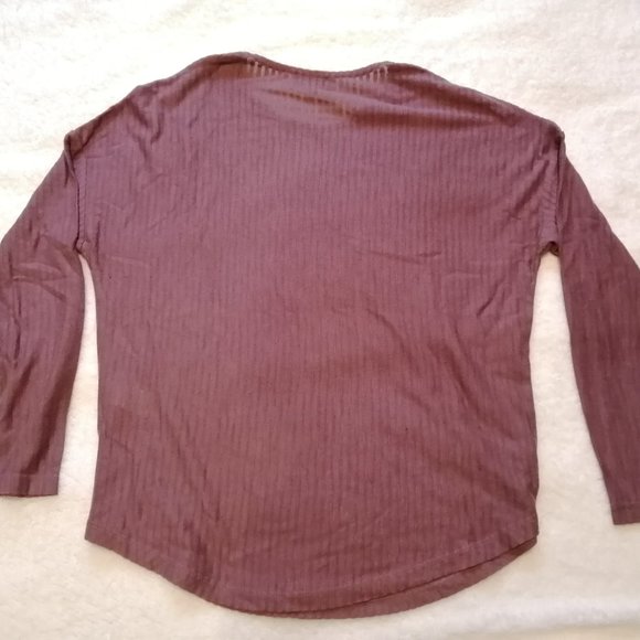 Dynamite semi-sheer plum colour top, size M - Picture 6 of 10